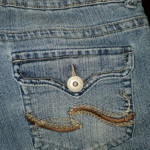 L.E.I. Ashley Trouble Flare Blue Jeans
